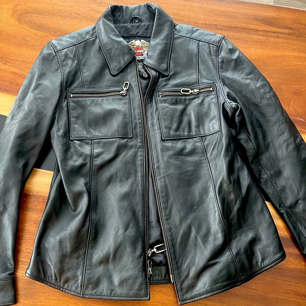 Vintage Genuine Leather Harley Davidson Jacket